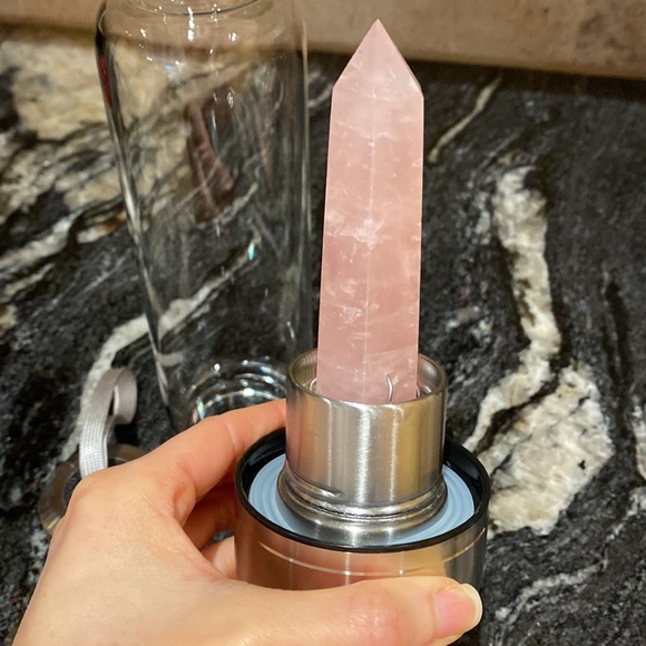 Crystal Glass Water Bottle - Picture 3 of 7